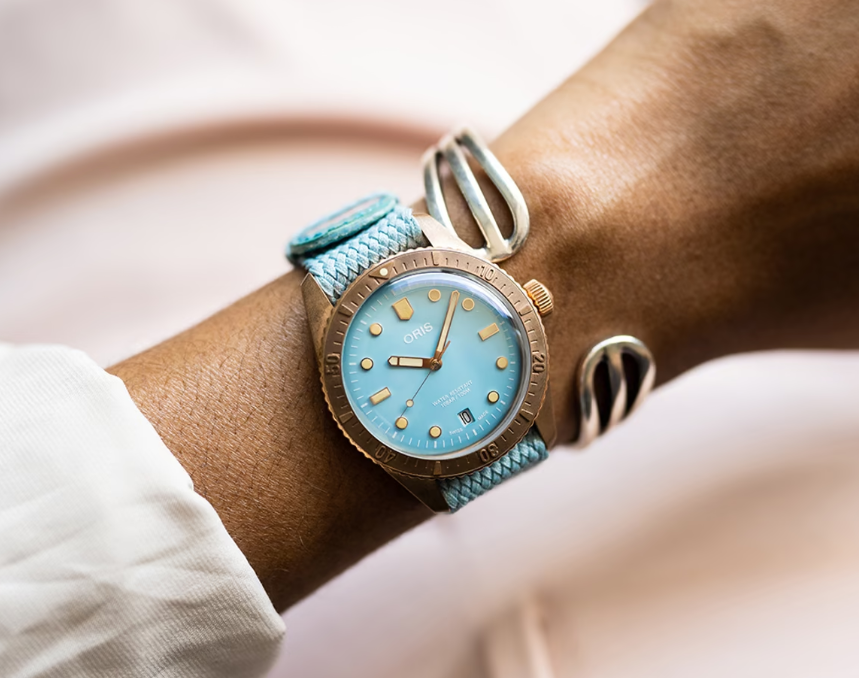 Oris Divers Sixty‑Five 'Cotton Candy'