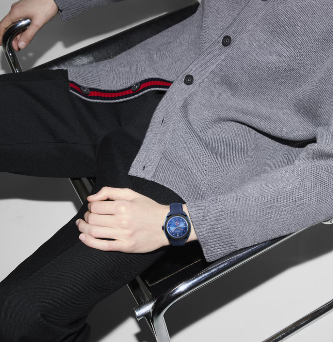 Gucci Interlocking Automatic Blau 41mm
