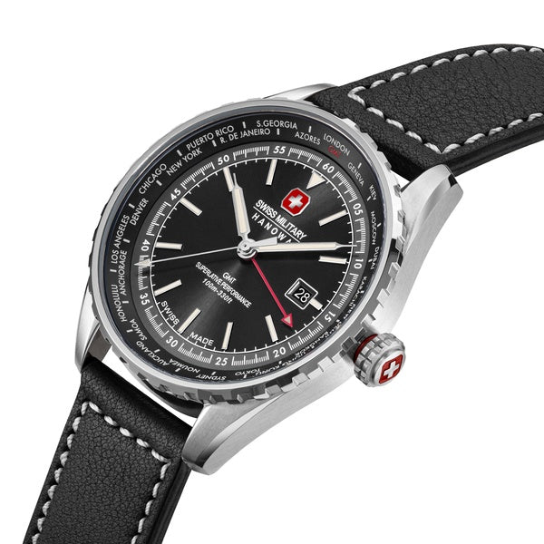 Swiss Military Hanowa AFTERBURN GMT 44 MM Black