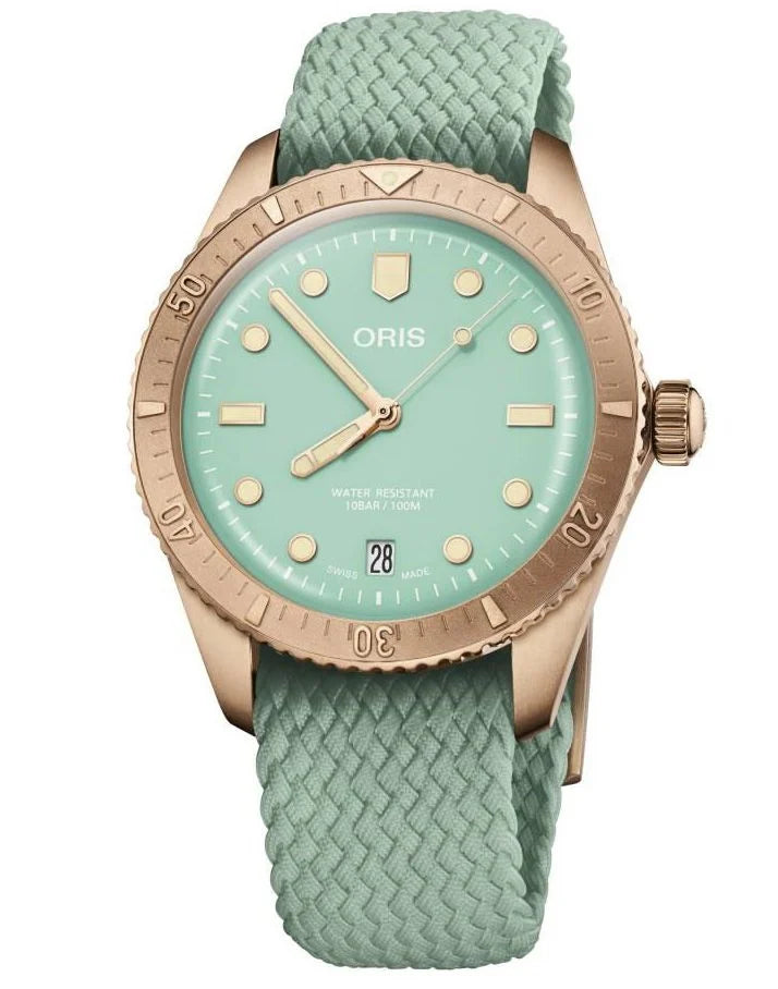 Oris Divers Sixty‑Five 'Cotton Candy' (grün)