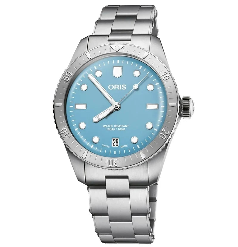 Oris Divers Sixty‑Five 'Cotton Candy' Edelstahlarmband