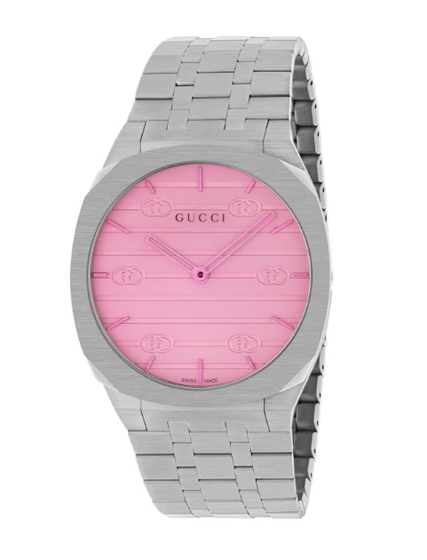 Gucci 25H Quarz Rosa 38mm