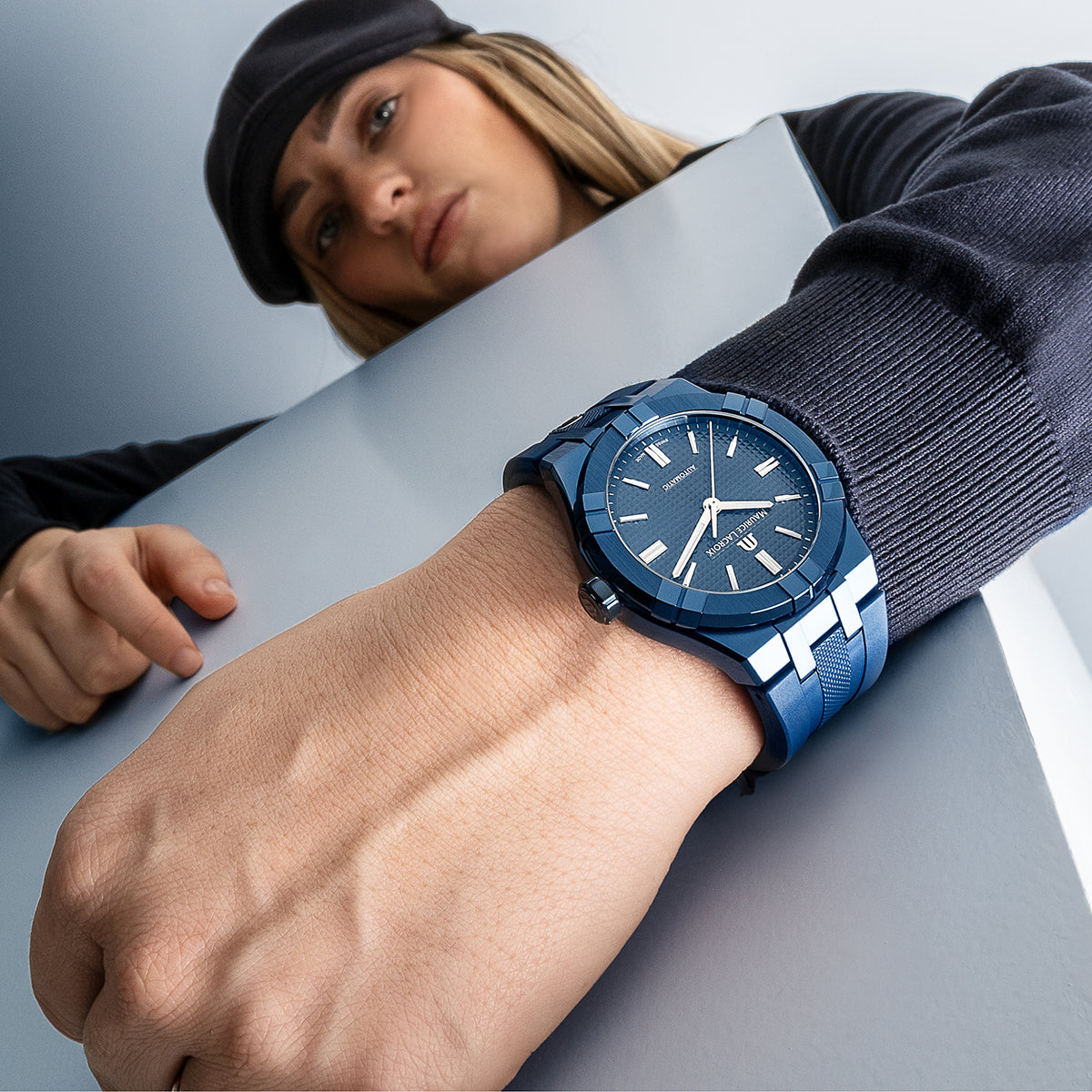 Maurice Lacroix AIKON AUTOMATIC 39MM BLUE PVD LIMITED EDITION