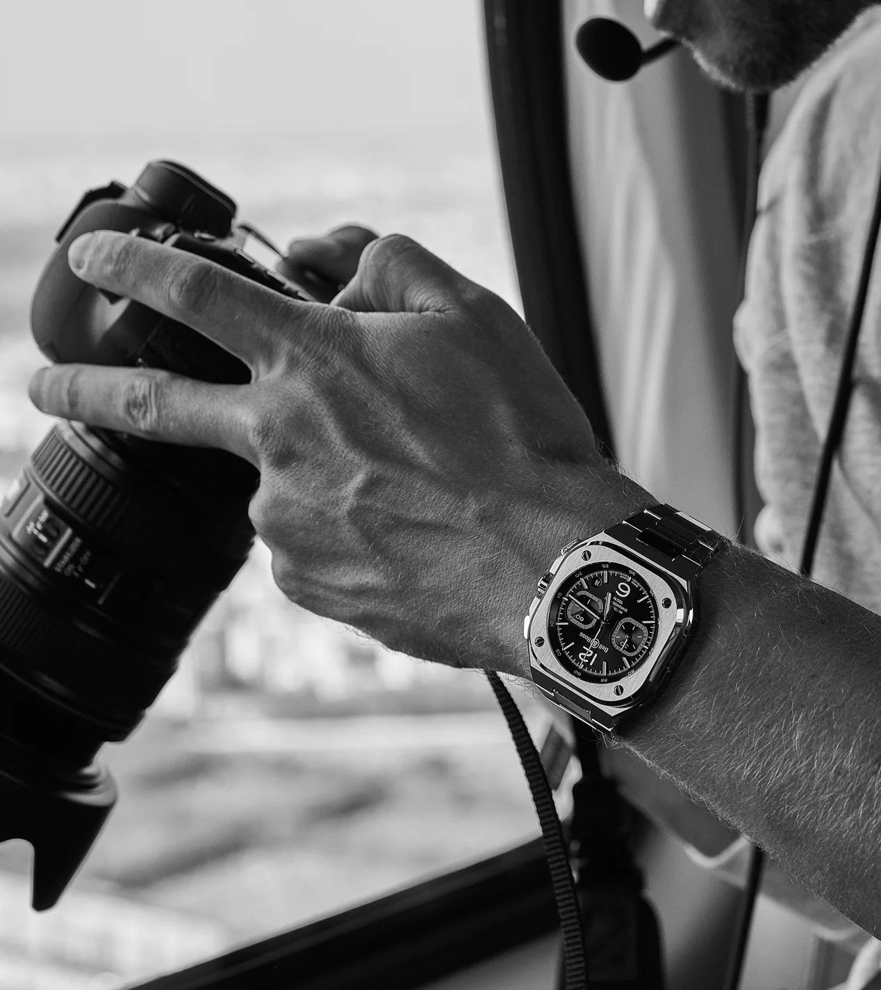 BELL &amp; ROSS MOD. Chrono Blue Steel