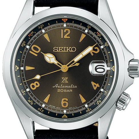 SEIKO Mod. PROSPEX ALPINIST Leder Braun