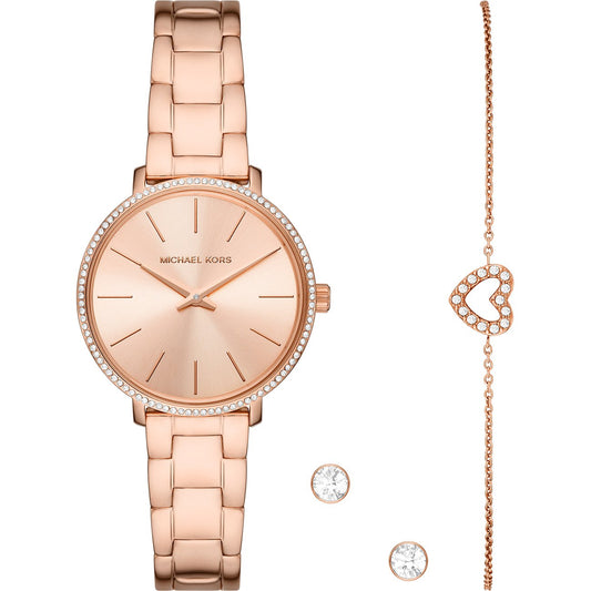 MICHAEL KORS Mod. PYPER Special Pack (Uhr-Armband-Ohrringe)