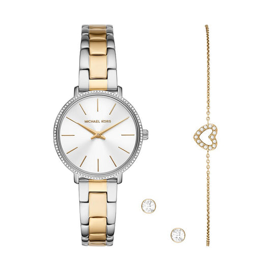 MICHAEL KORS Mod. PYPER Special Pack (Uhr-Armband-Ohrringe)