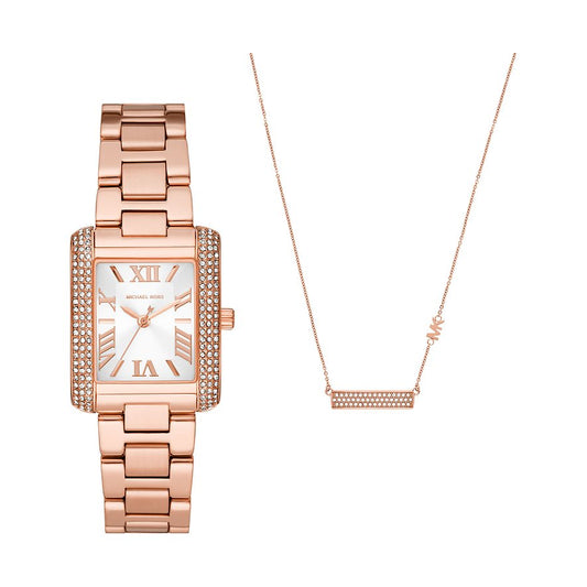 Michael Kors Uhren-Set Emery mit Halskette
