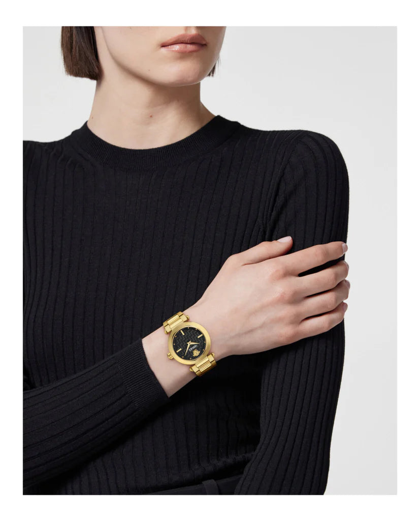 Versace Greek Uhr (schwarz)
