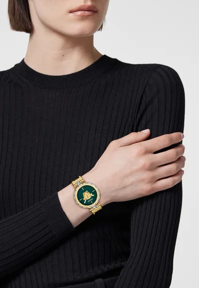 Versace Ladies Medusa Jewel Green Watch