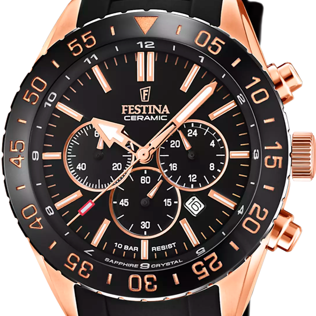 FESTINA HERREN UHR KERAMIK Kautschuk