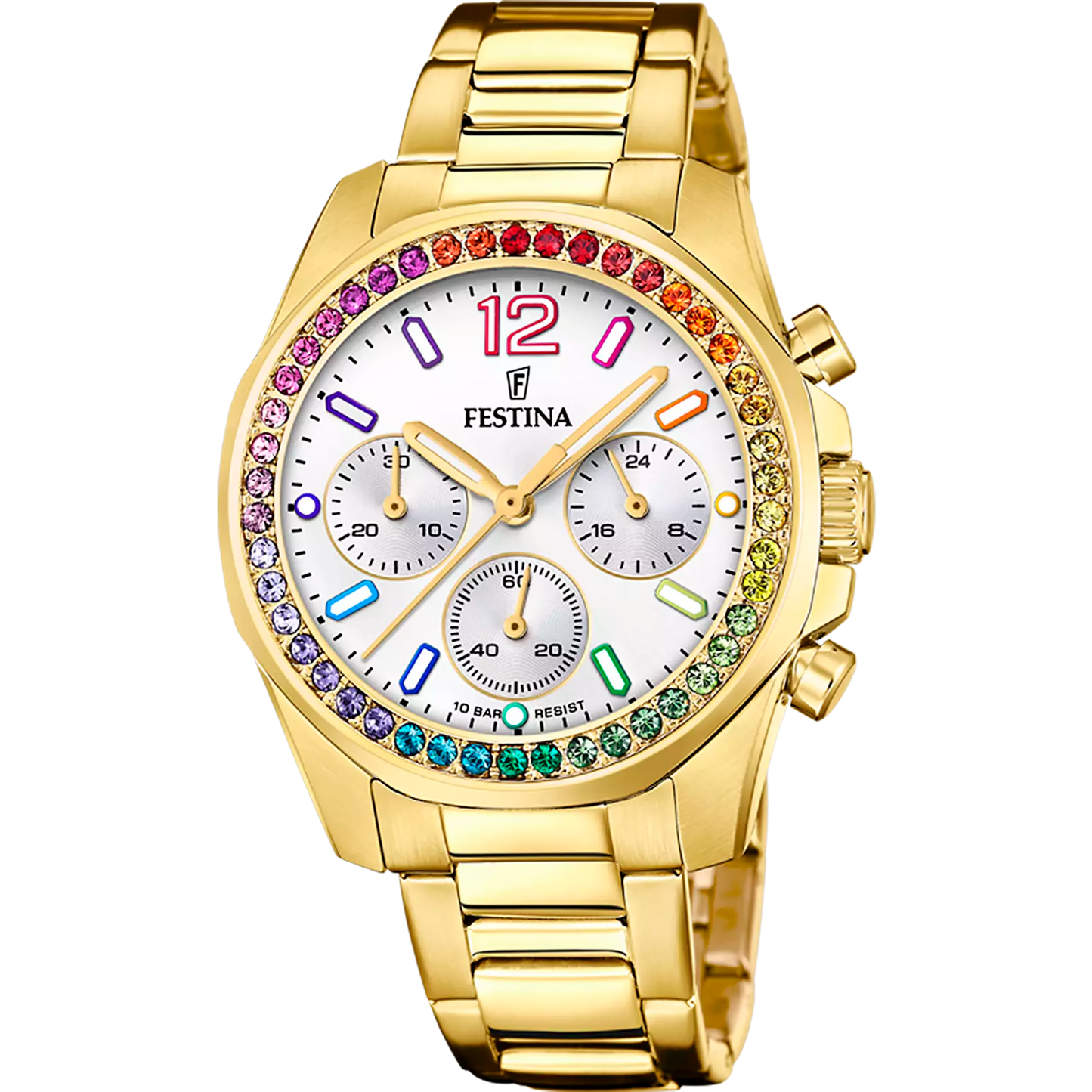 FESTINA DAMEN UHR BOYFRIEND RAINBOW