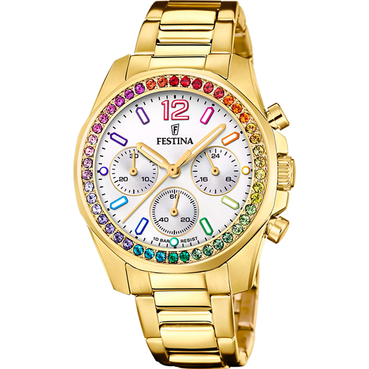 FESTINA DAMEN UHR BOYFRIEND RAINBOW