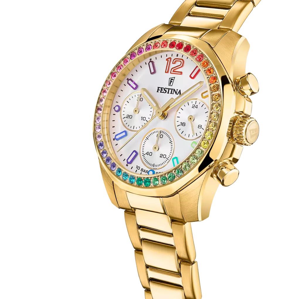 FESTINA DAMEN UHR BOYFRIEND RAINBOW