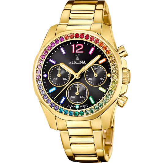 FESTINA DAMEN UHR BOYFRIEND RAINBOW