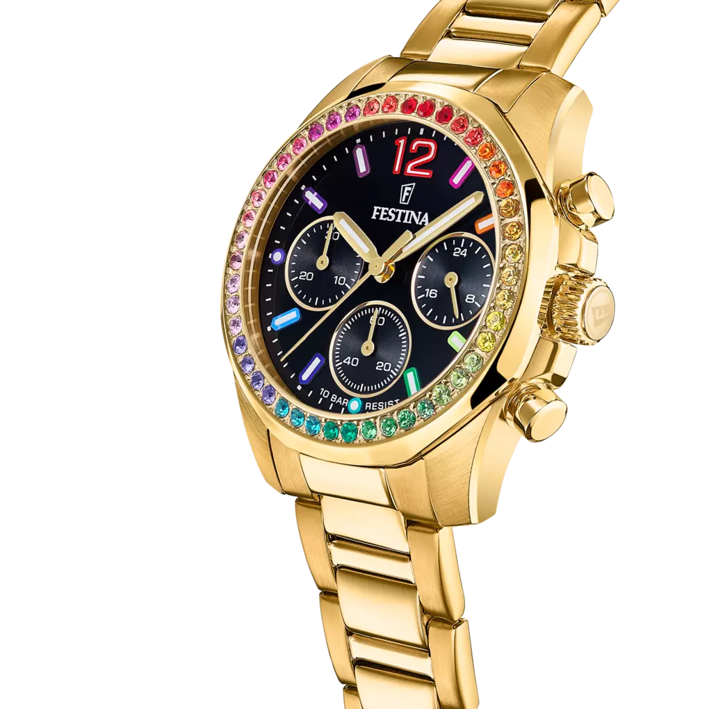 FESTINA DAMEN UHR BOYFRIEND RAINBOW