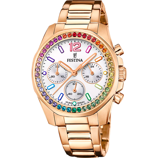 FESTINA DAMEN UHR BOYFRIEND RAINBOW