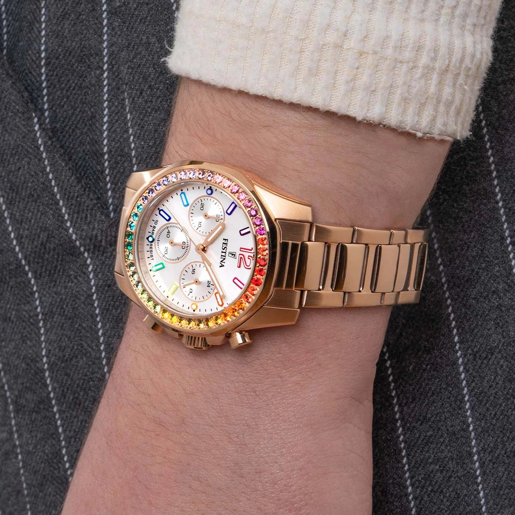 FESTINA DAMEN UHR BOYFRIEND RAINBOW