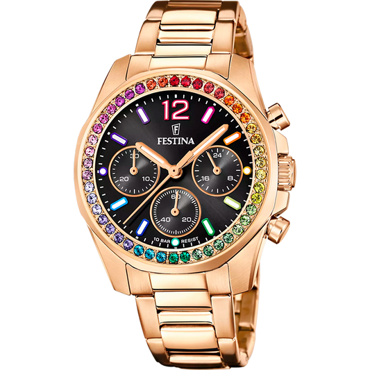 FESTINA DAMEN UHR BOYFRIEND RAINBOW