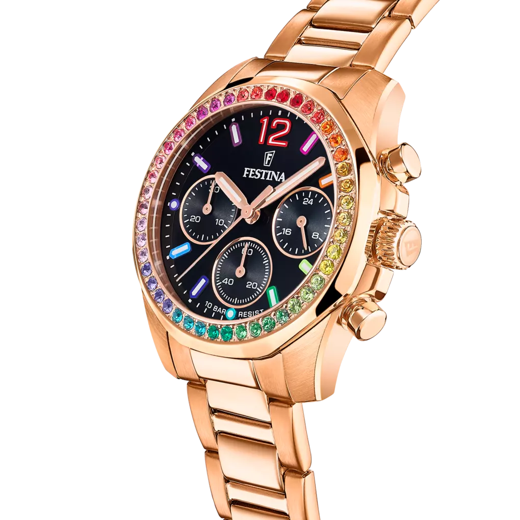 FESTINA DAMEN UHR BOYFRIEND RAINBOW