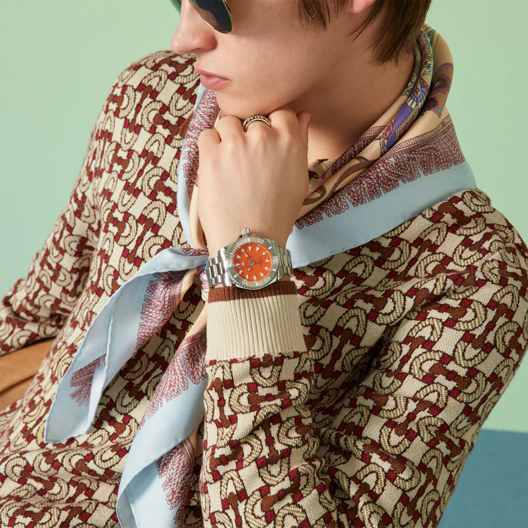 Gucci Dive L Automatic Orange Unisex