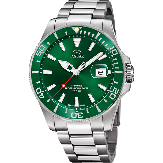 JAGUAR PRO DIVER IN Grün Silber