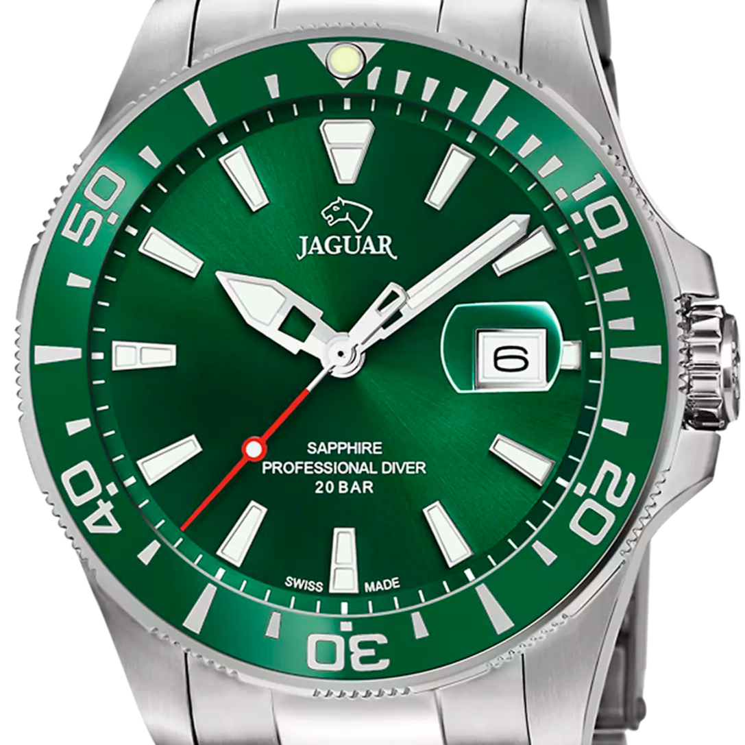 JAGUAR PRO DIVER IN Grün Silber