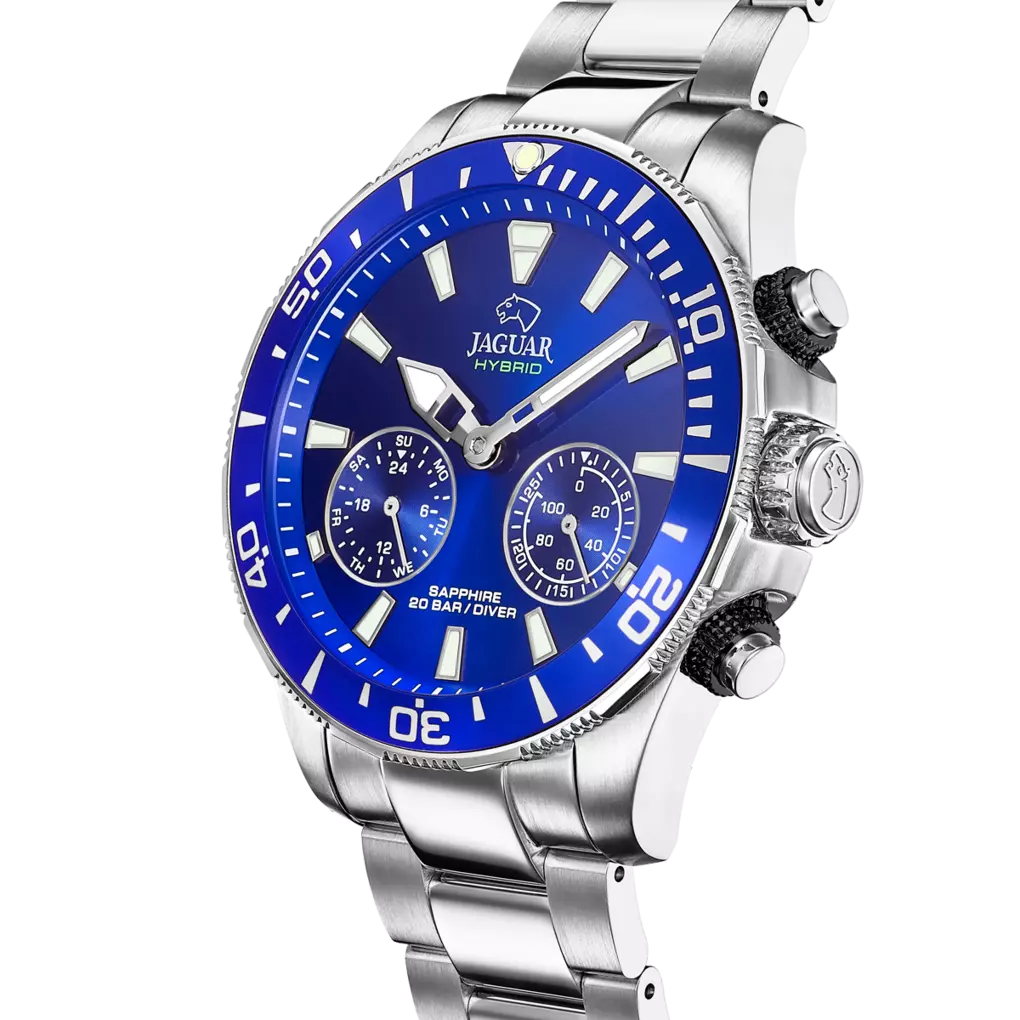 JAGUAR CONNECTED MEN IN Blau Silber