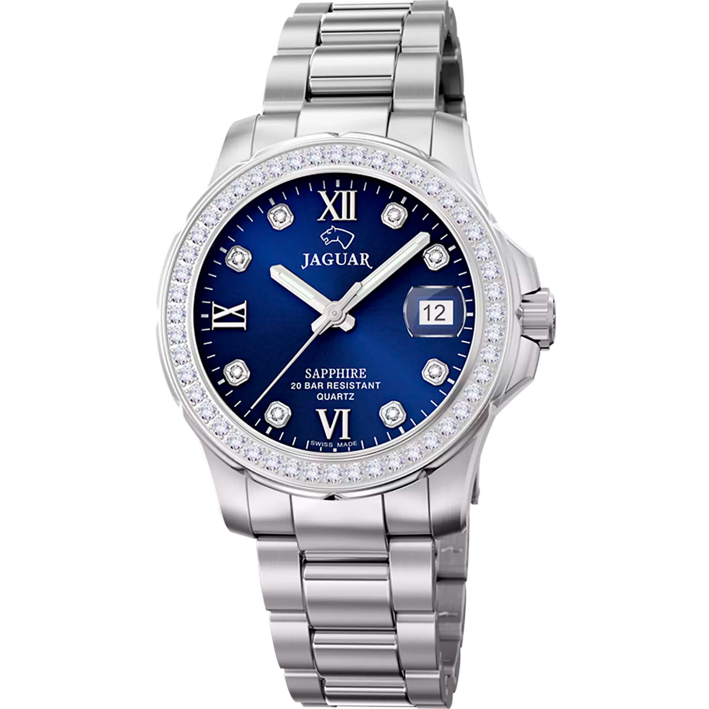JAGUAR EXECUTIVE DAME IN Blau Silber