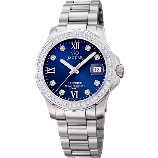 JAGUAR EXECUTIVE DAME IN Blau Silber