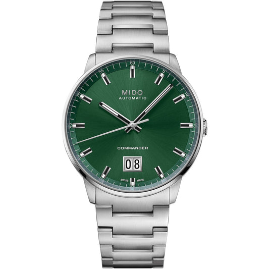 Mido Commander Big Date Grün