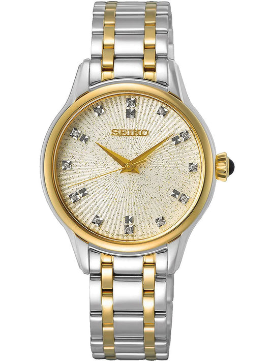 Seiko Conceptual Series Diamond Damenuhr Silber