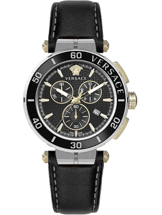 Versace Greca Herrenuhr Chronograph (schwarz)